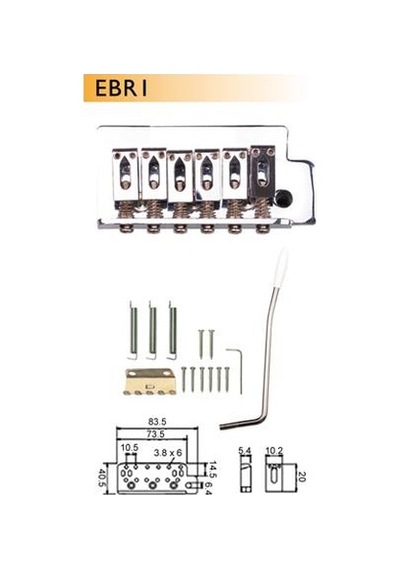 Valencia Ebr1cr Tremolo Köprüsü Seti Krom Dr. Parts Strat Tip
