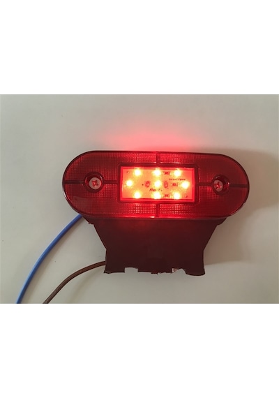 Replax Kırmızı Kasa Lamba 12V Sallamalı 6 Ledli Dorse Lambası Tas12Vkd