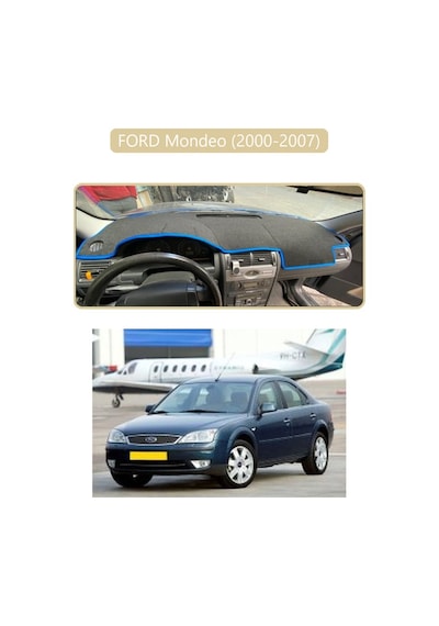 Ford Mondeo 2000-2007 Torpido Koruma Halısı Bej Kenar