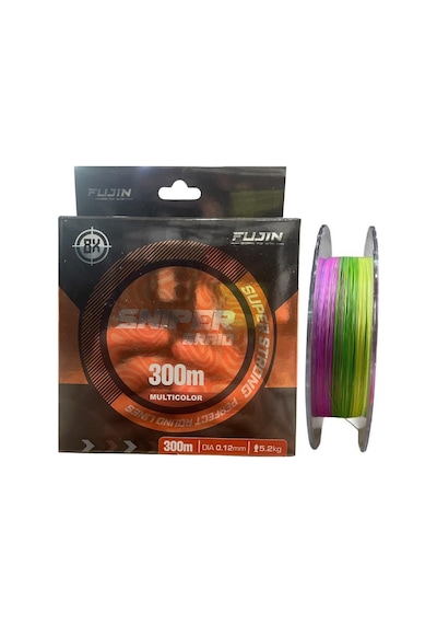 Fujin Sniper 8x 300mt 0.12mm 5.2kg İp Örgü Misina Multi Color