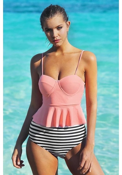 Angelsin Yüksek Bel Bikini Takım (402449926)