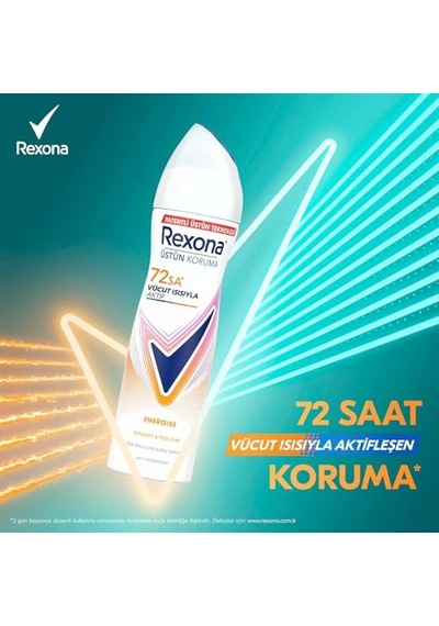 Rexona Women Kadın Energise Aeresol Deodorant 150 Ml