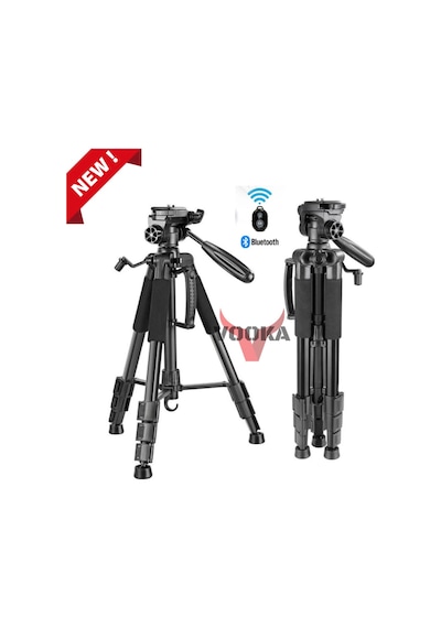 A Plus Tripod Bluetooth Kumandalı 155 Cm Profesyonel Telefon Kamera Tutucu Çantalı