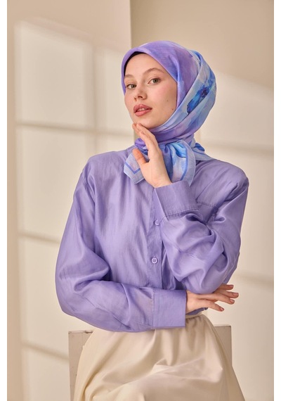 Silk Home Olinda İpek Eşarp 47004-19 Lila, Mavi, Pembe, Mor