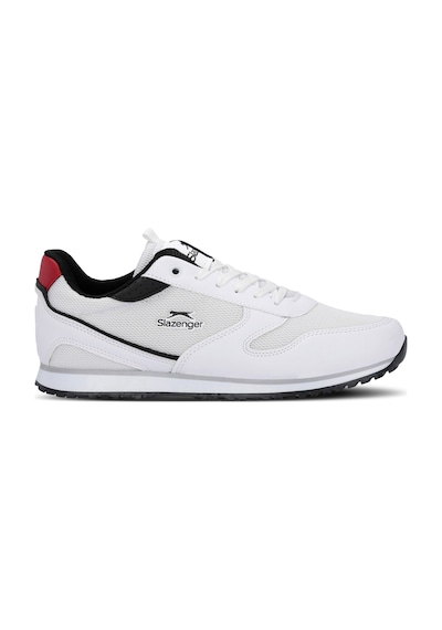 Slazenger Ironıcs I Erkek Büyük Beden Beyaz / Siyah Günlük Spor Ayakkabısı Beyaz - Siyah