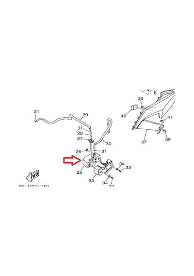 Yamaha Mt-25 Or.  Yedek Su Deposu / Genleşme Tankı 1Wd-F1871
