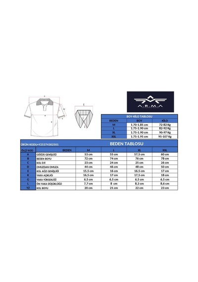 AR-MA Arma Erkek %95 Pamuk Polo Yaka Regular Fit T-shirt Y25374302501 Sarı-s2 Sarı