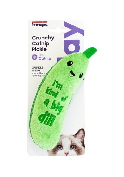 Crunch Pickle Kicker Dental Catnipli Kedi Çiğneme Oyuncağı - Diş Sağlığını Destekleyici