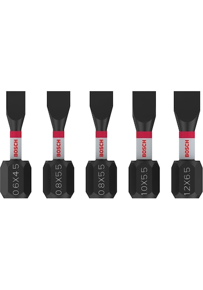 Bosch Pro Impact 5 Parça Düz Vidalama Uç Seti 2608521u60