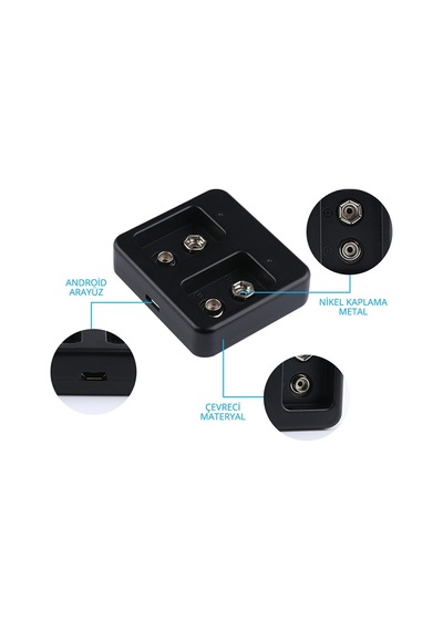 2x9 Volt Lityum Pil Şarj Cihazı Dc8.4v/260ma Li-ion, Li-po, Lifepo4