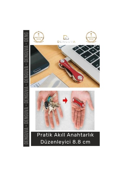 Anahtarlıkdüzenleyici Dayanıklı Alüminyum Gövde Paslanmaz Çelik Pratik Kompakt Akıllı Anahtarlık Dü