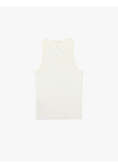 Koton Kolsuz Pamuklu Bisiklet Yaka Slim Fit Atlet Beyaz 6sam30001mk Beyaz