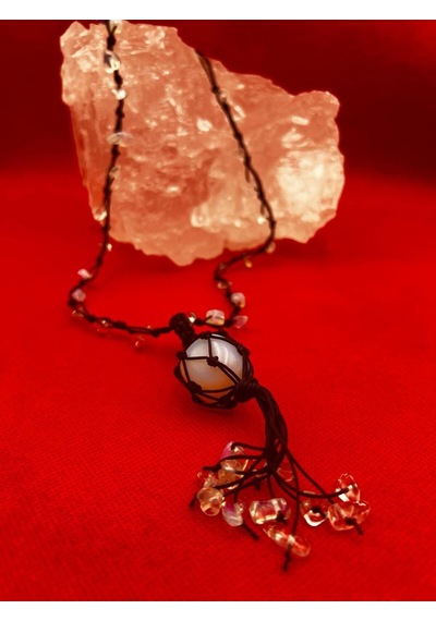 Sertifikalı Opal Doğal Taş Kolye El Yapımı Handmade A Kalite Çok REnkli