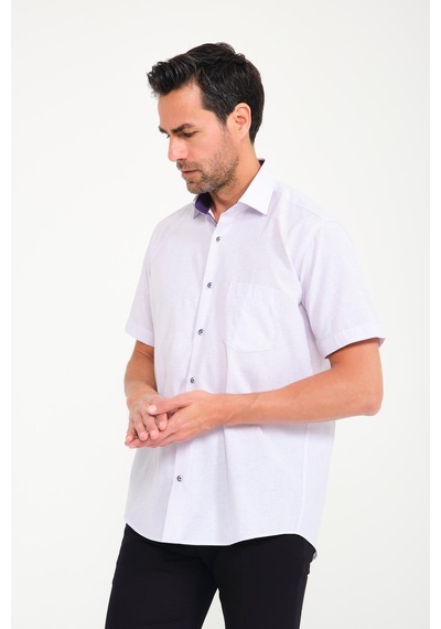 Klasik Kısa Kol Keten Cotton Garneli Hediye Kutulu Erkek Gömlek Fs-000748 - Açık Lila-1678 Klasik Kısa Kol Keten Cotton Garneli Hediye Kutulu Erkek Gömlek Fs-000748 - Açık Lila-1678