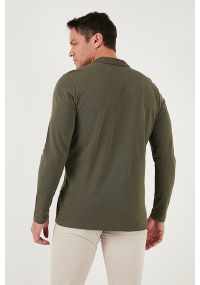 Buratti Pamuklu Slim Fit Yarım Fermuarlı Polo Yaka Erkek Sweat 5903010 Haki Buratti Pamuklu Slim Fit Yarım Fermuarlı Polo Yaka Erkek Sweat 5903010 Haki