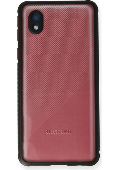 Mey İthalat Samsung Galaxy Uyumlu A01 Core Kılıf Miami Şeffaf Silikon - Siyah