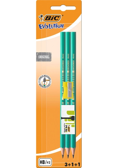 4 Adet Bic Kurşun Kalem Silgi Kalemtıraş Set