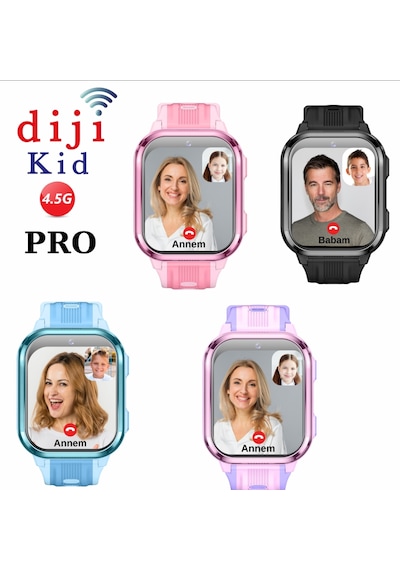 Dijikid 4.5G PRO Görüntülü Görüşmeli Akıllı Çocuk Saati (Distribütör Garantili)