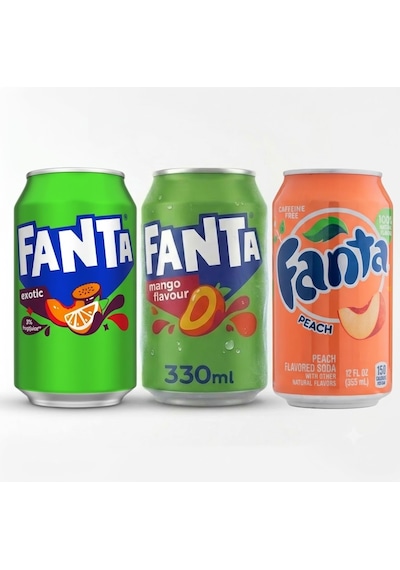 Fanta Peach-mango-exotic Üçlü Tadım Seti