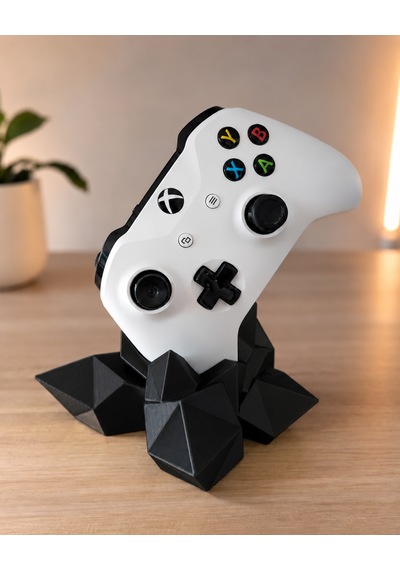Xbox Uyumlu Kristal Tasarımlı Gamepad Standı - Xbox Kol Standı - Siyah