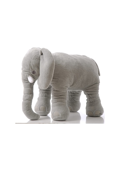 Uyku Arkadaşım Peluş Fil Büyük Yumuşak 65 Cm Gri