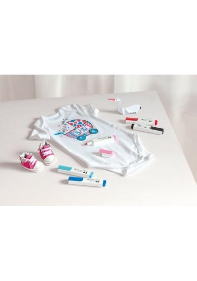 Tekstil Markörü 5 Renkli Paket Faber-Castell Tekstil Marker 5 Ren