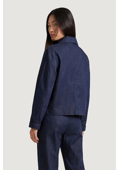 Only Kadın Onlashby Çift Cepli Düğmeli Jean Ceket 15364598 Koyu Mavi Koyu Mavi