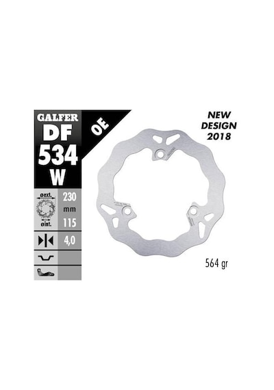 Yamaha N-max 125 Tech Max Ön Fren Diski 230 Mm 2025 2026 Arası Galfer Dalgalı Sabit Çelik Disk