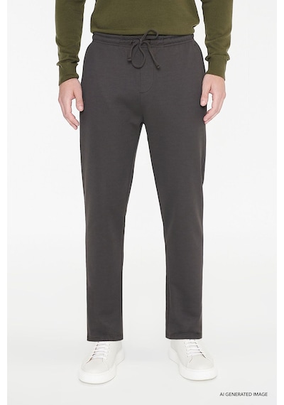 AC&Co / Altınyıldız Classics Erkek Kahverengı Pamuklu Standart Fit Normal Kesim Beli Lastikli Diagonal Desenli Örme Pantolon Kahverengi AC&Co / Altınyıldız Classics Erkek Kahverengı Pamuklu Standart Fit Normal Kesim Beli Lastikli Diagonal Desenli Örme Pantolon Kahverengi