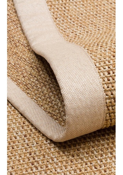 Eko Halı Ventura Vnt 2702 Gold Bordür Beige Sisal Görünümlü İç Ve Dış Mekan Uyumlu Hav Vermeyen Mode