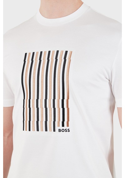 Boss Erkek T Shirt 50560466 100 Beyaz