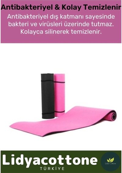 Yoga Meditasyon Minderi 10mm Mat Özel Konfor Modeli Çift Taraflı Kaymaz Silinebilir Çok Renkli