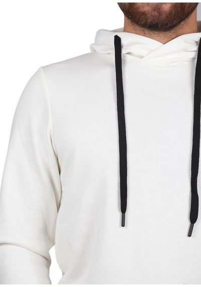 MANTA 5239 Kapşonlu Sweatshirt-25673 - Ekru