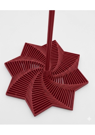 3d Geometrik Spiral Yıldız - Eğitici Stem Oyuncak & Montessori Uyumlu Görsel Algı Geliştirici Matematik Materyali-kırmızı