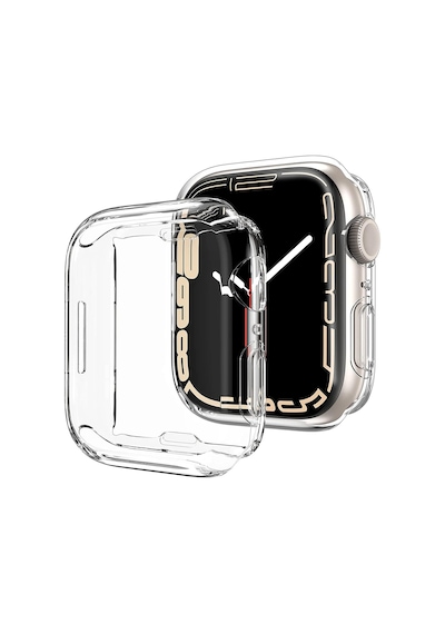 Microsonic Apple Uyumlu  Watch Series 9 41mm Kılıf 360 Full Round Soft Silicone