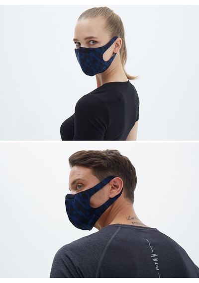 BLACKSPADE Unisex Koruyucu Maske Lacivert Kamo M