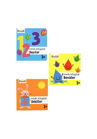 +1 Yaş Minik Kitaplar 3’Lü Set - 1 Eolo Yayınları