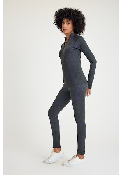 Scorp Thermo-fit Extreme Kadın Termal İçlik Alt Kayak İçliği Antrasit Siyah Scorp Thermo-fit Extreme Kadın Termal İçlik Alt Kayak İçliği Antrasit Siyah