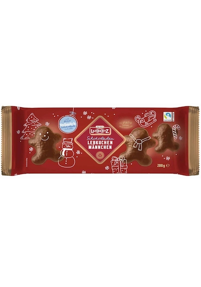 Lambertz Lebkuchen Mannchen Vollmilch Schokoladen 200g