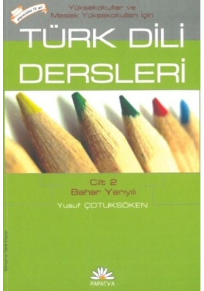 Türk Dili Dersleri Myo Için Cilt 2 Yusuf Çotuksöken