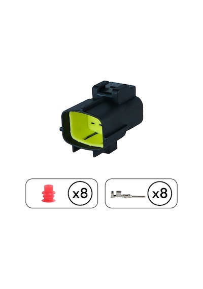 Mandallı Dişi Soket 8 Pin Kablosuz