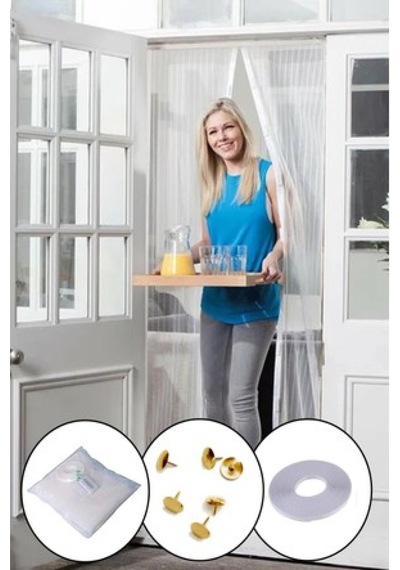 Mıknatıslı Kapı Sinekliği Tül Perde 105 X 205 Cm Timya/go1395 202552
