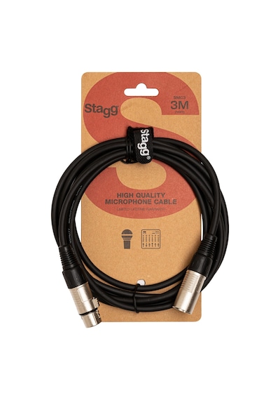 Stagg Smc3 3 Metre Mikrofon Kablosu Xlr Dişi - Xlr Erkek
