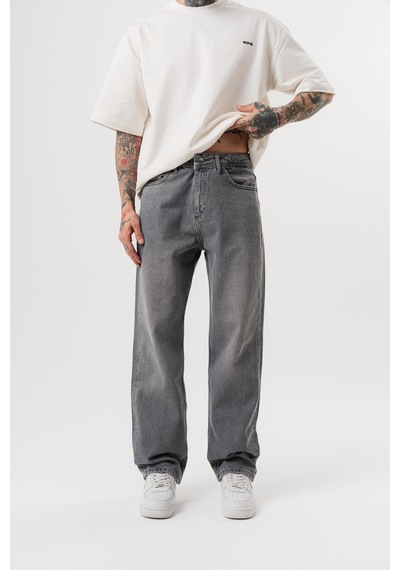 Respire Erkek Washed Baggy Pantolon Koyu Gri