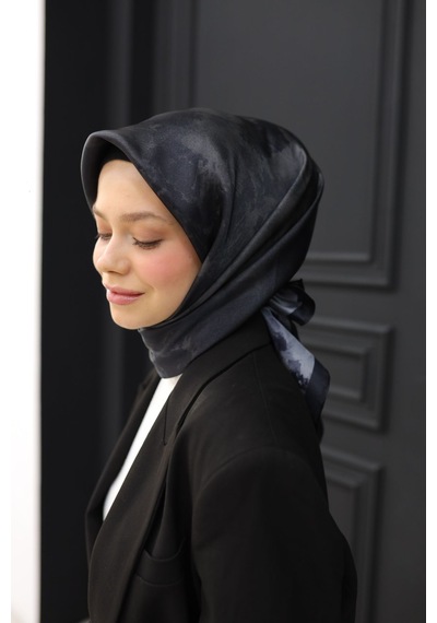 Silk Home Shiny Eşarp 75002-41 Siyah, Antrasit