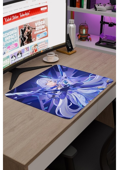 Skirk Genshin Impact Anime Gacha V1 - 48x40 Xl Gaming Mouse Pad Fare Altlığı