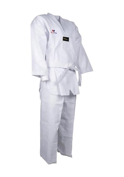 Jumok Taekwondo/tekvando Acemi Elbise Kıyafeti Dobok Beyaz Yaka Ç Beyaz