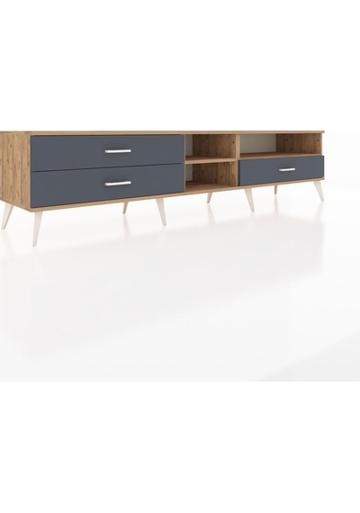 Hyperion Tv Ünitesi 2 Raflı 3 Çekmeceli 220x44x51 Çam-çam/antrasit Atlas Çam/antrasıt - Atlas Çam Hyperion Tv Ünitesi 2 Raflı 3 Çekmeceli 220x44x51 Çam-çam/antrasit Atlas Çam/antrasıt - Atlas Çam