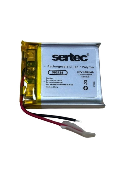 Sertec 582728 3.7v 400 Mah Li-polymer Pil Devreli/1.5a Evimdeyokyok