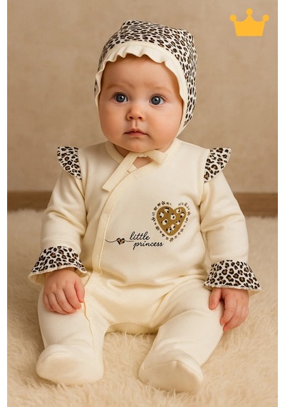 Babyhola Leopar Desenli Tulum 8'li Hastane Çıkışı Yenidoğan Set 5016 Çok Renkli